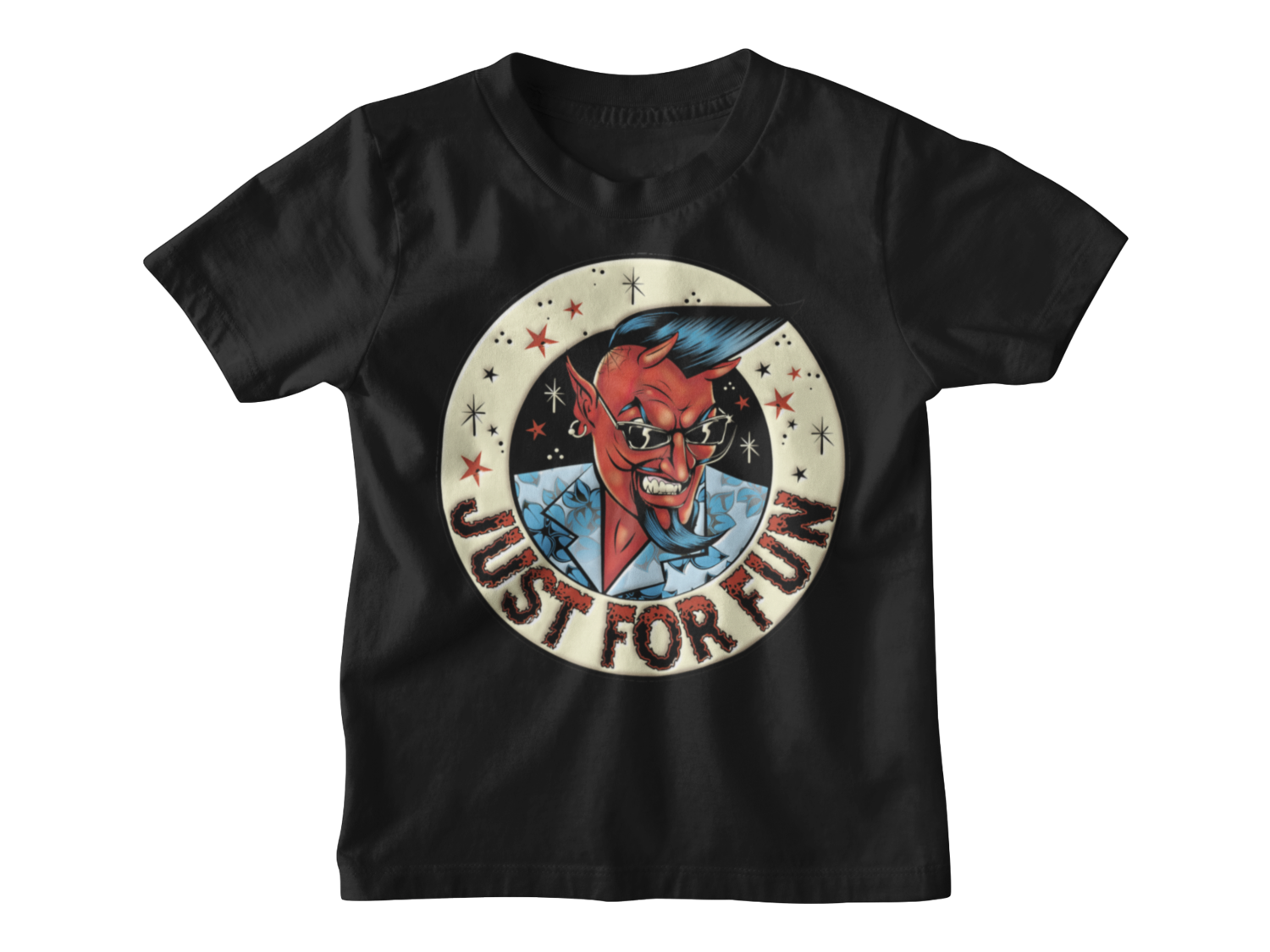 JUST FOR FUN LOGO t-shirt KIDS, Colour: Black, Size: 3/4 years