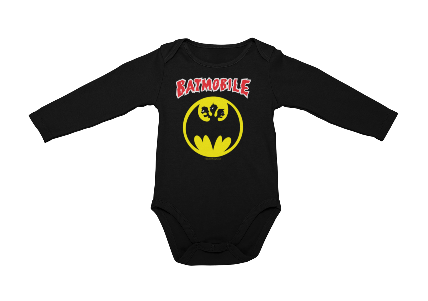 BATMOBILE LOGO BABY ONIESE