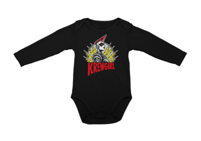 KREWGIRL LOGO BABY ONIESE