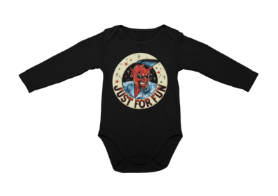 JUST FOR FUN LOGO BABY ONIESE