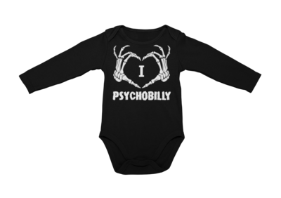 I LOVE PSYCHOBILLY BABY ONIESE