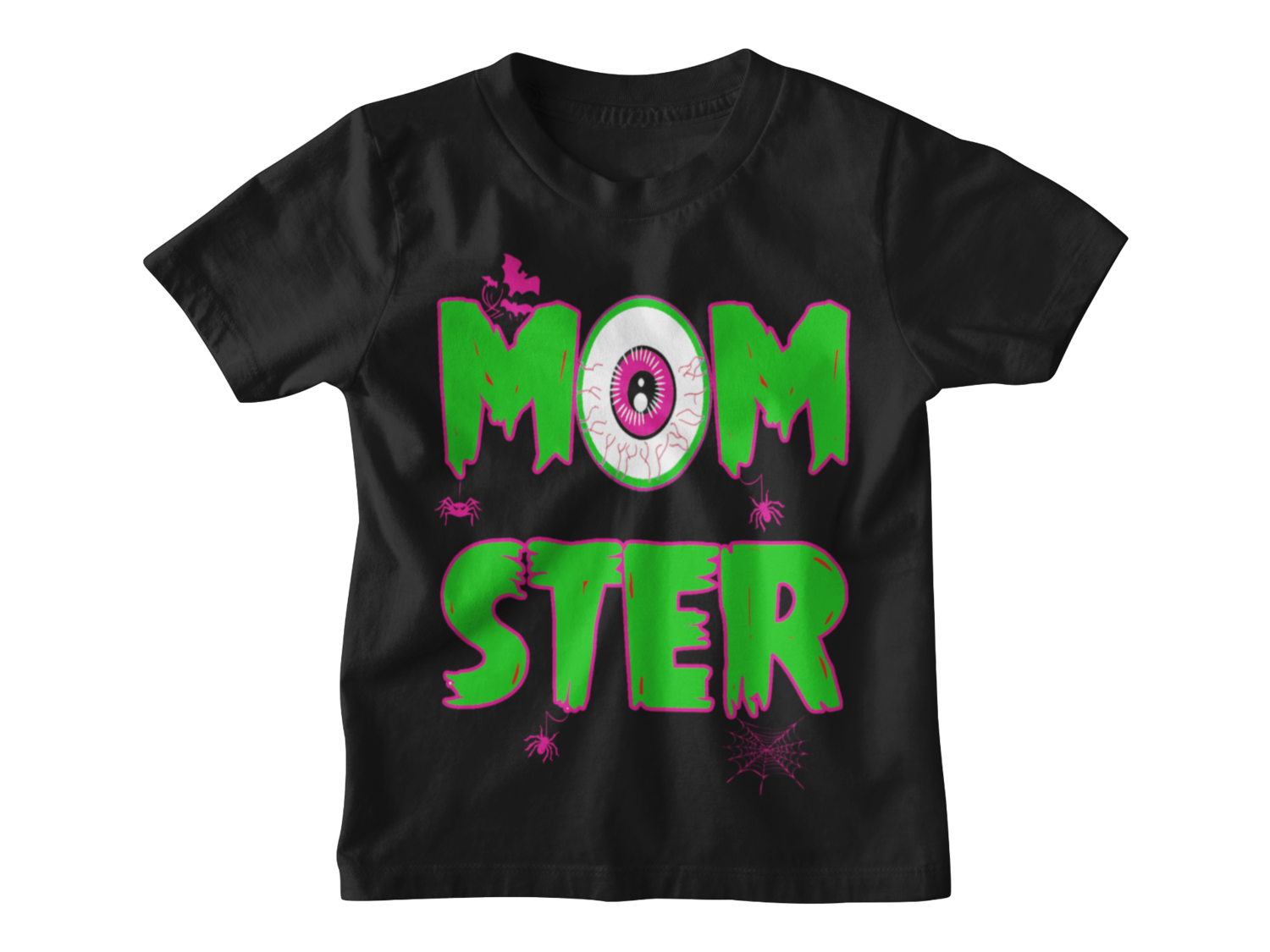 MOMSTER T-SHIRT KIDS, Colour: Black, Size: 3/4 years