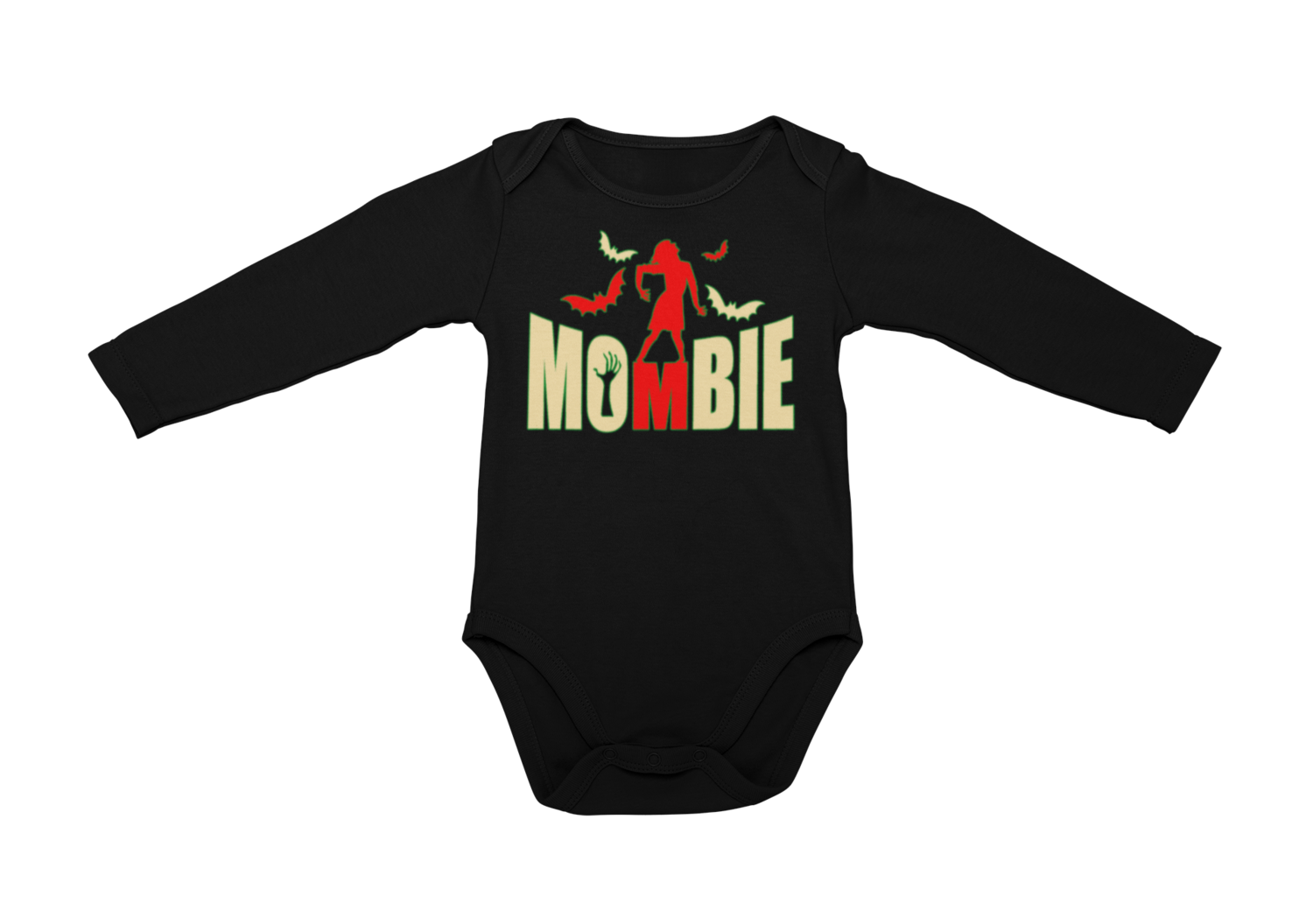 MUMBIE BABY ONIESE, Colour: Black, Size: 6 Months