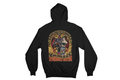 BAD GIRLS GO TO PSYCHOBILLY MEETING HOODIE ZIP for MEN by PASKAL