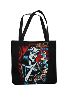 CURSE OF THE VOODOO Cotton Bag  logo design SOL RAC