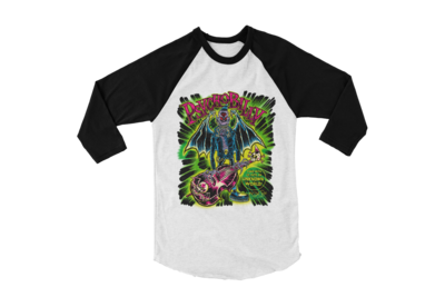 PSYCHOBILLY UNKNOWN WORLD BASEBALL LONG SLEEVE By SOL RAC