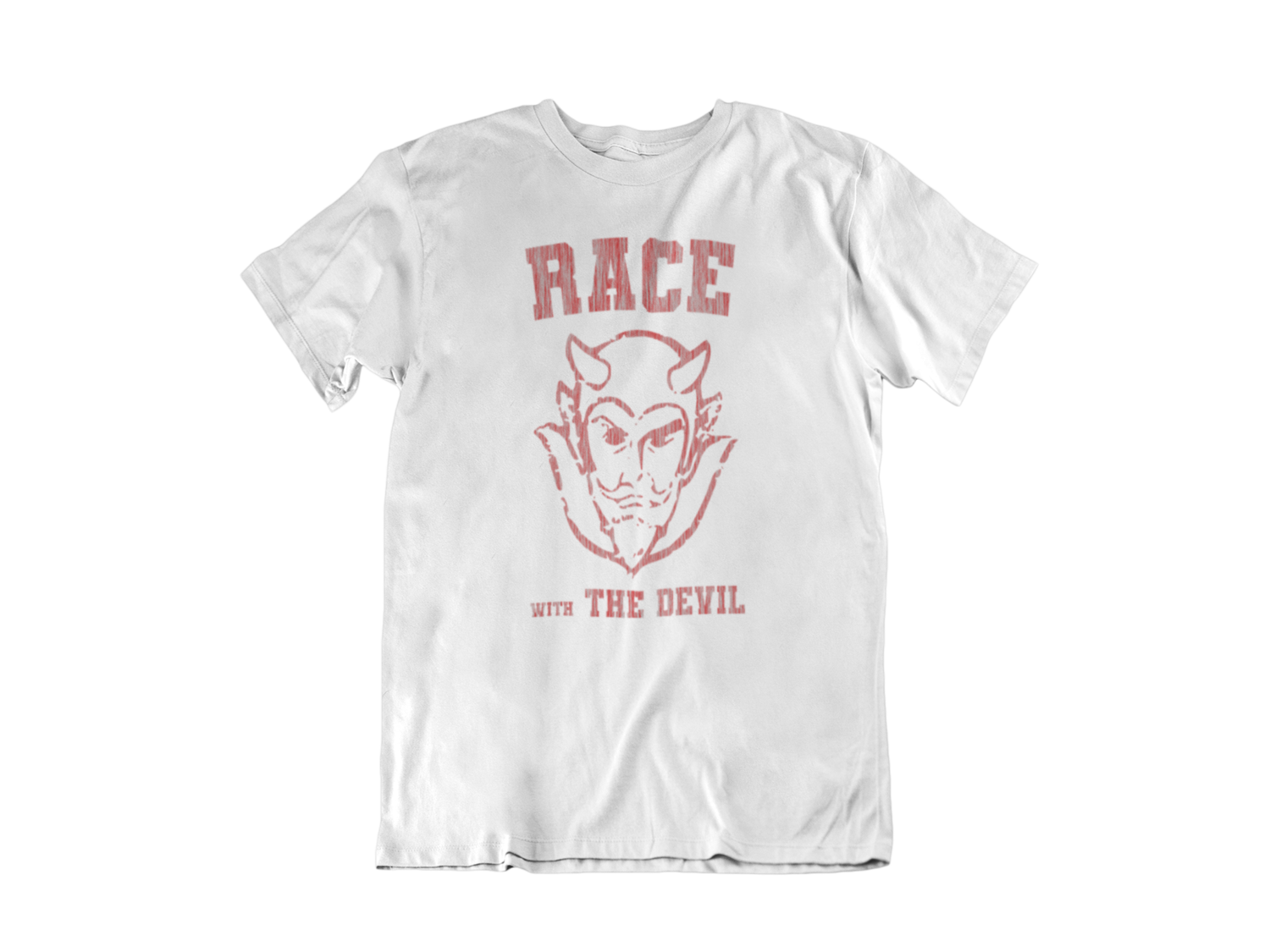 RACE WITH THE DEVIL Tshirt man, Colour: WHITE, Size: Large
