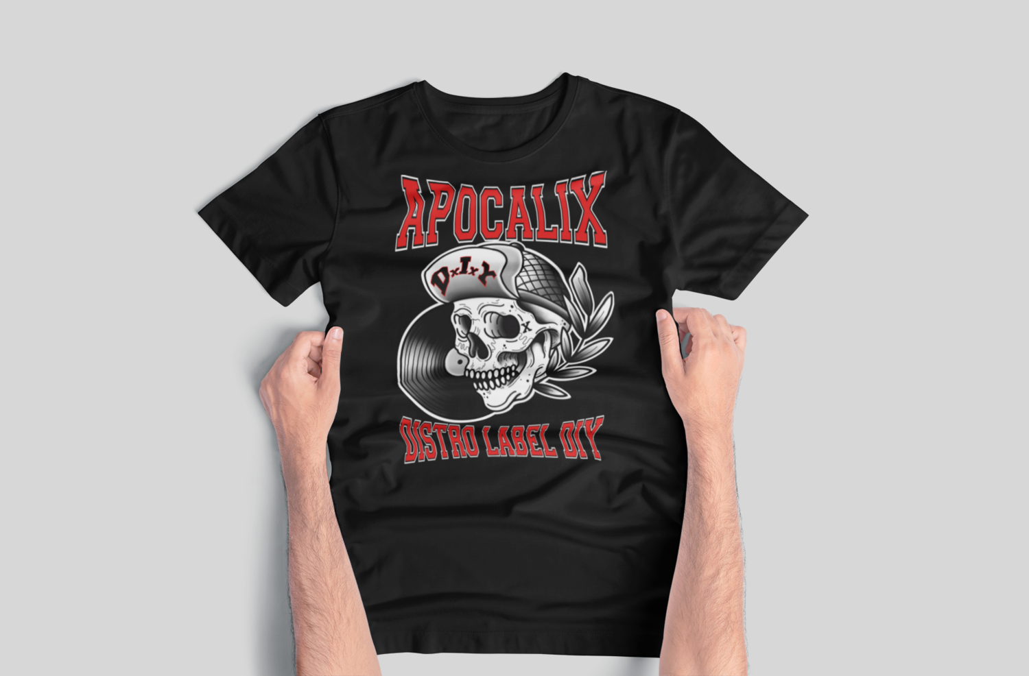 Apocalix Distro Label Diy tshirt 
 T-SHIRT WOMAN, Colour: BLACK, Size: Large