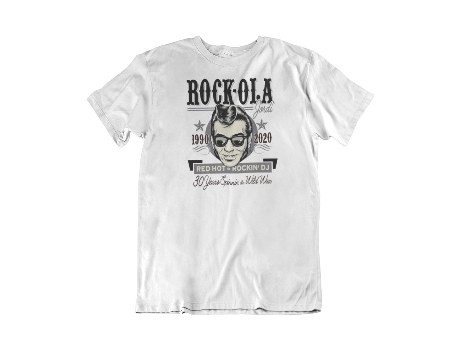 Rock-ola Jordi Dj tshirt for MEN, Colour: WHITE, Size: Large