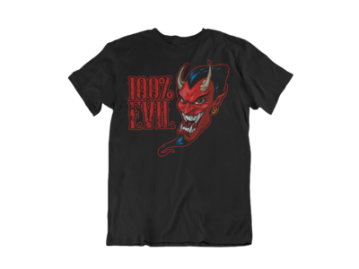 100 % EVIL T-SHIRT MAN BY JERRY MAGNI