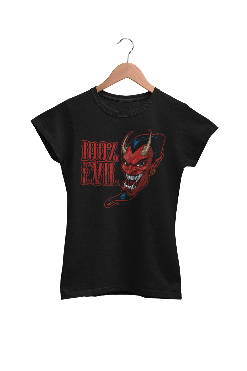 100 % EVIL T-SHIRT WOMAN BY JERRY MAGNI