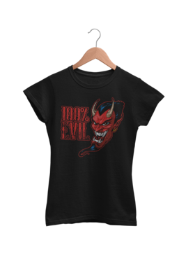100 % EVIL T-SHIRT WOMAN BY JERRY MAGNI