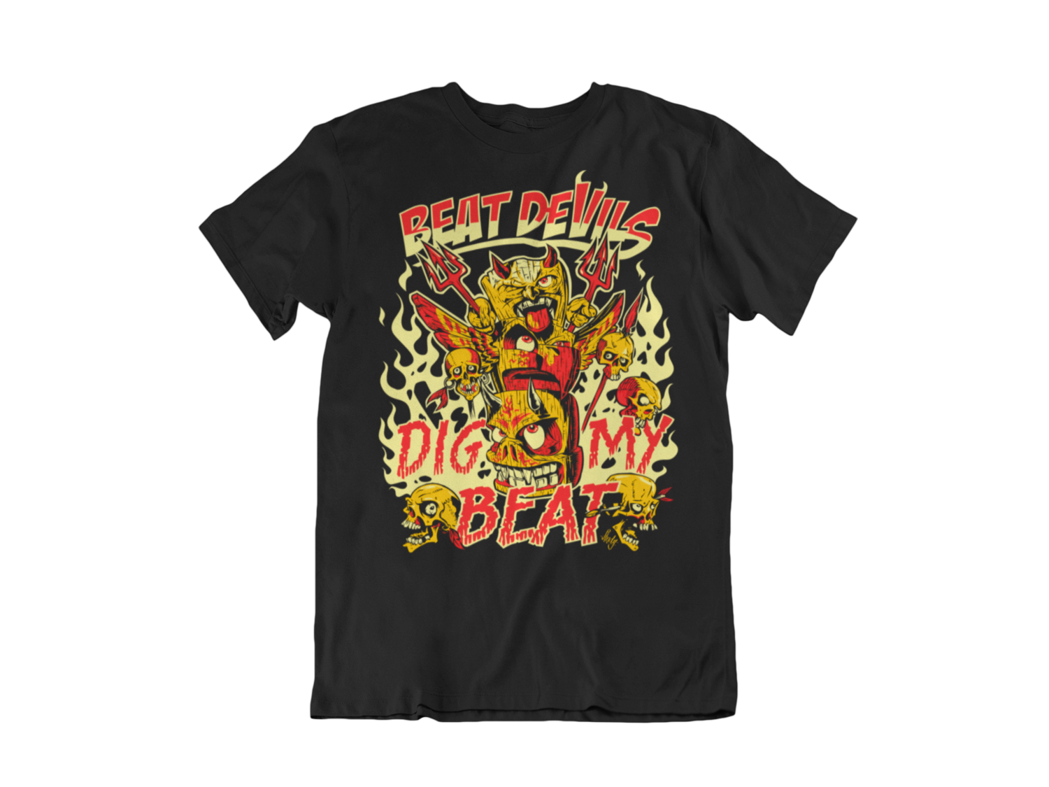 BEAT DEVILS  &quot;Dig my beat&quot; T-SHIRT MEN