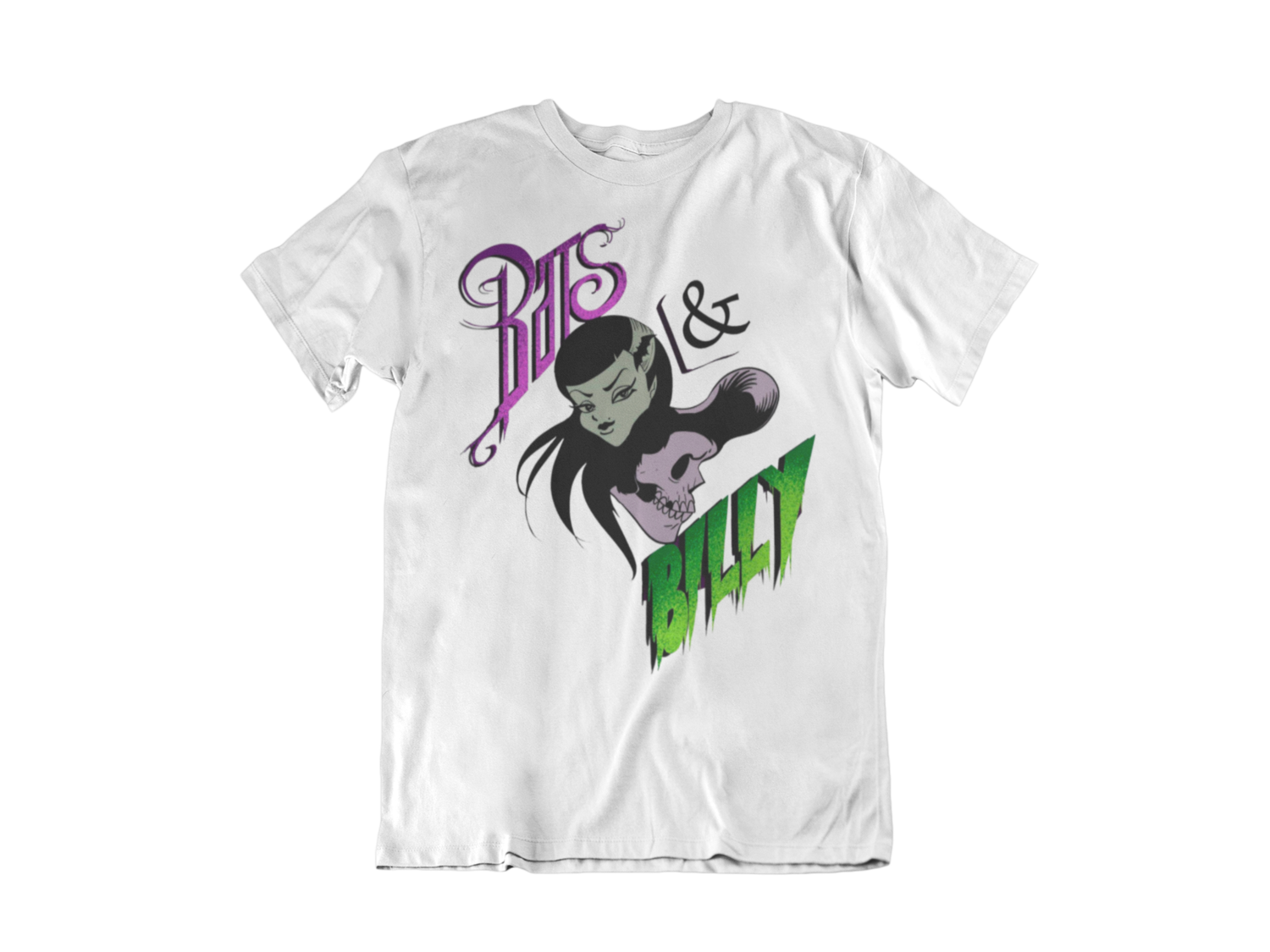 Bats &amp; Billy tshirt for MEN, Colour: WHITE, Size: Large