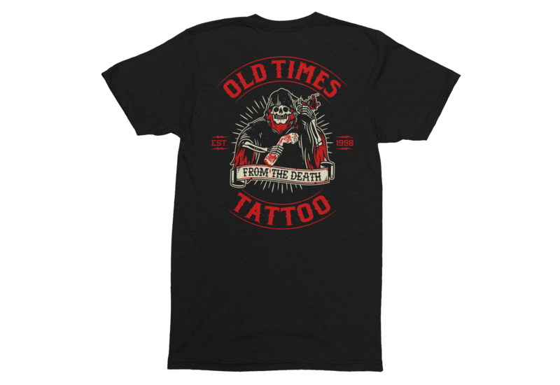 OLD TIMES TATTOO "From the death logo" tshirt for MEN