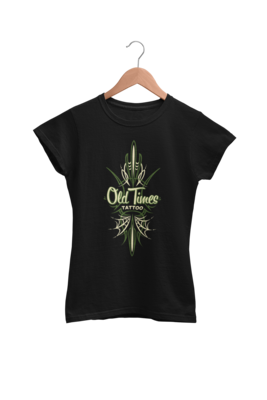 OLD TIMES TATTOO &quot;Pinstriping logo&quot; tshirt for WOMEN