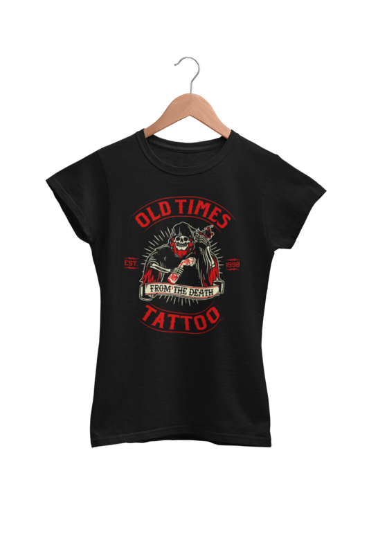 OLD TIMES TATTOO "From the death logo" tshirt for WOMEN