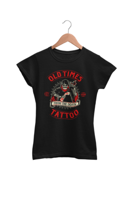 OLD TIMES TATTOO &quot;From the death logo&quot; tshirt for WOMEN