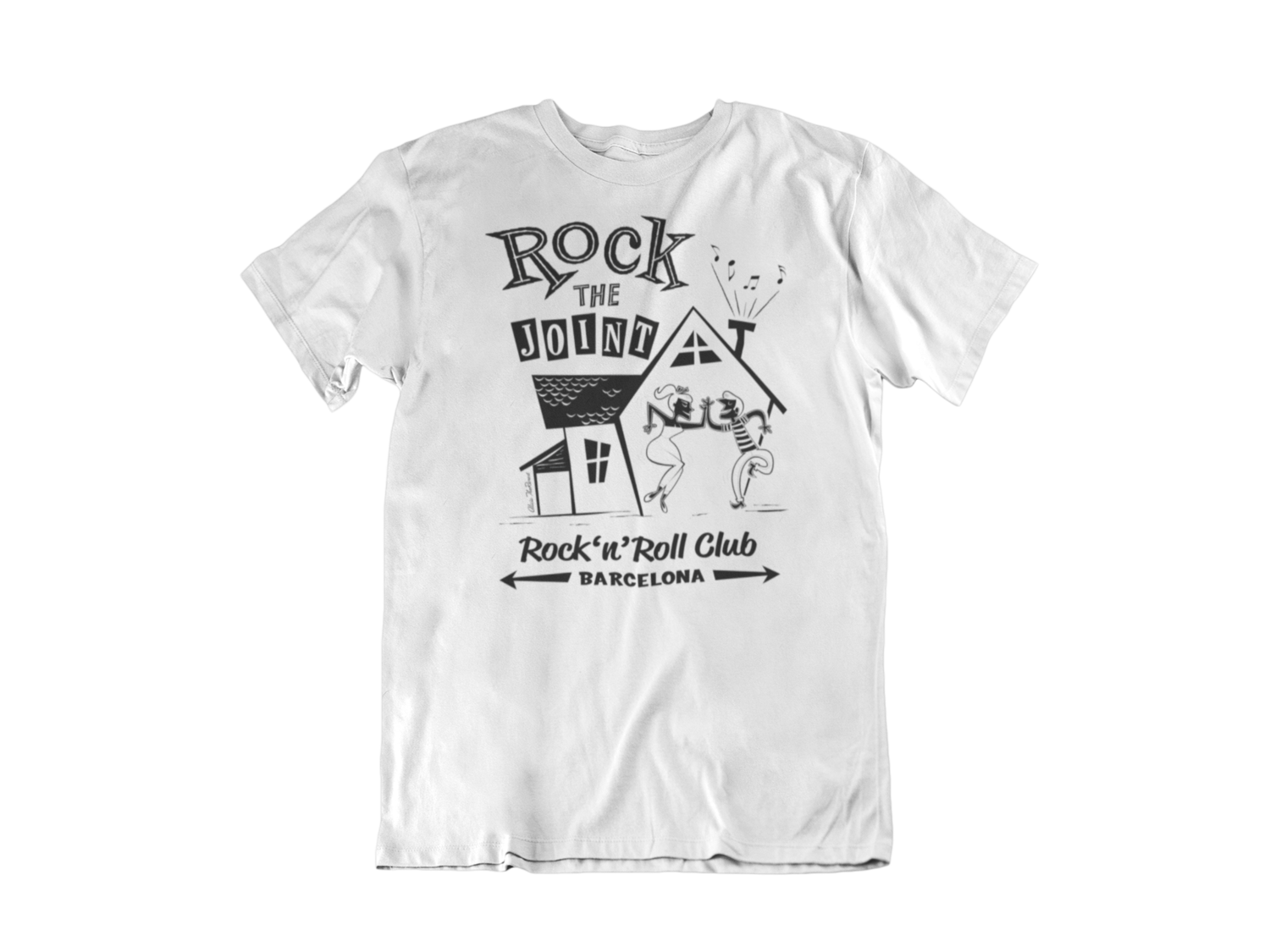Rock The Joint Club tshirt for MEN, Colour: WHITE, Size: Large