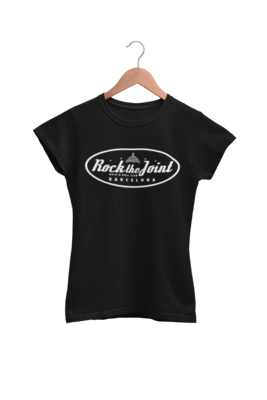 Rock the joint Club &quot;logo&quot;  tshirt 
 T-SHIRT WOMAN, Colour: BLACK, Size: Large