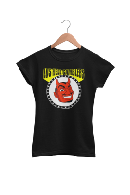 Los HELL GAMBLERS &quot;Red demon logo&quot; T-SHIRT WOMEN
