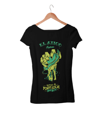 EL ATICO BARBERIA T-SHIRT WOMAN