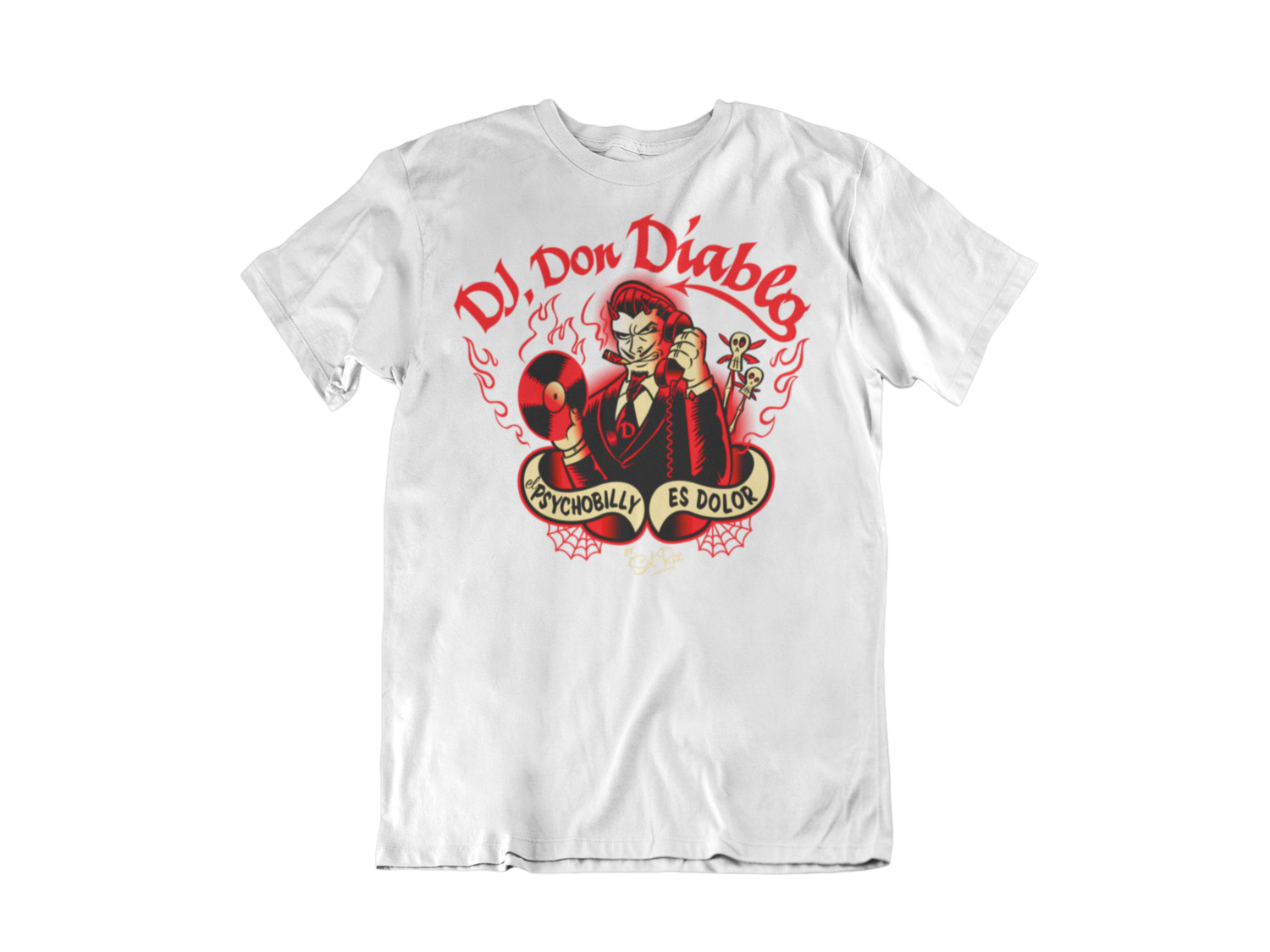 DON DIABLO Dj tshirt for MEN, Colour: WHITE, Size: Large