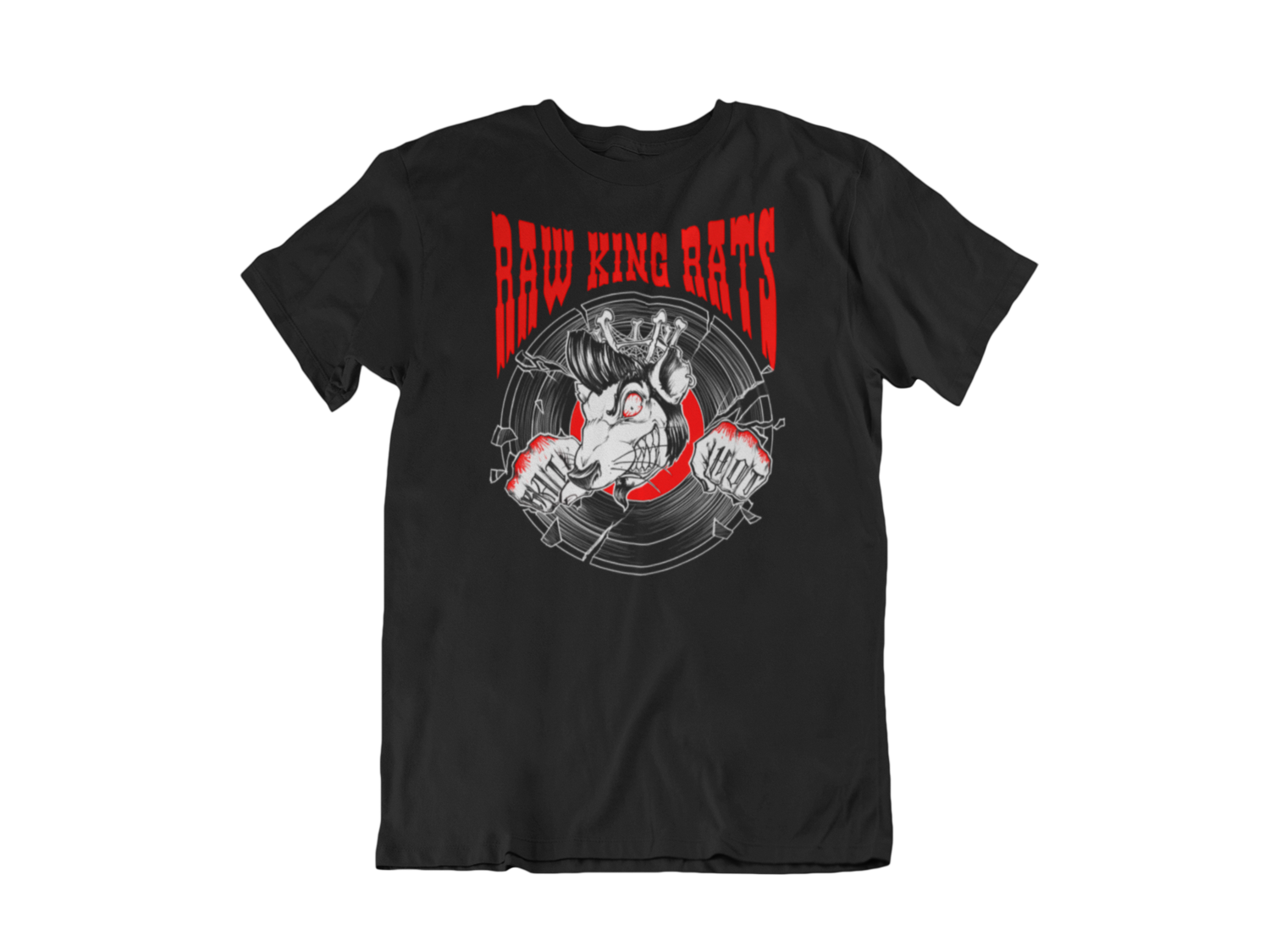 RAW KING RAT &quot;Red rat logo&quot; T-SHIRT MEN