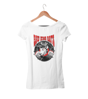 RAW KING RAT &quot;Red rat logo&quot; T-SHIRT WOMEN