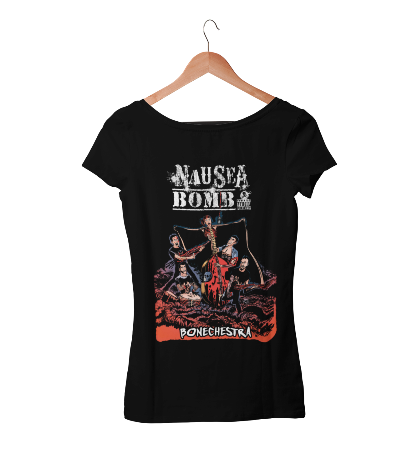 NAUSEA BOMB &quot;Bonechestra&quot; tshirt for WOMEN