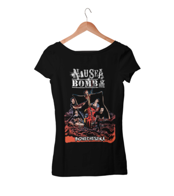 NAUSEA BOMB &quot;Bonechestra&quot; tshirt for WOMEN