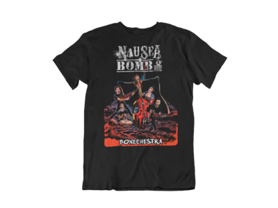 NAUSEA BOMB &quot;Bonechestra&quot; tshirt for MEN