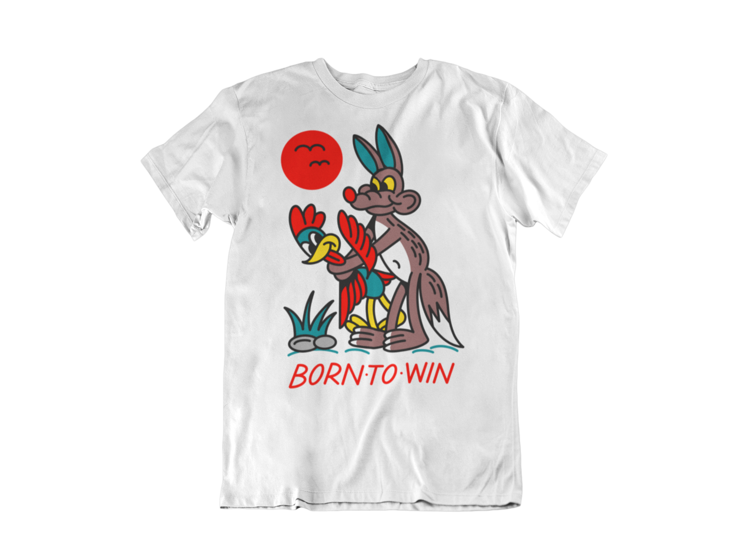 NORTEONE TATTOO &quot;Born to win&quot; tshirt for MEN, Colour: WHITE, Size: Large