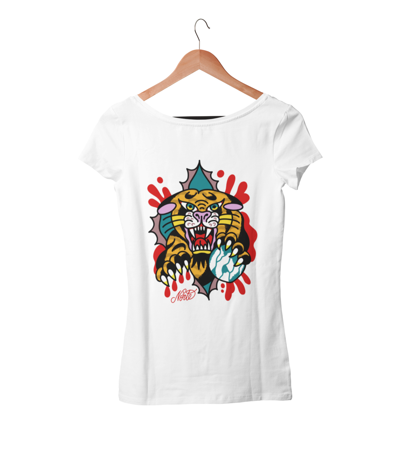NORTEONE TATTOO "Tiger" tshirt for WOMEN