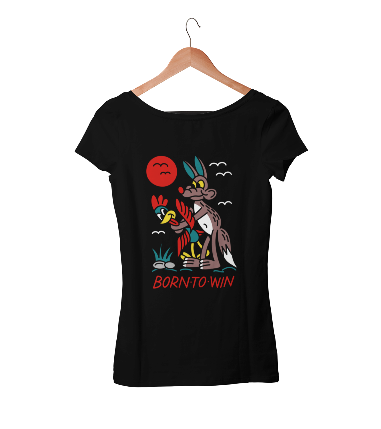 NORTEONE TATTOO &quot;Born to win&quot; tshirt for WOMEN, Colour: BLACK, Size: Large