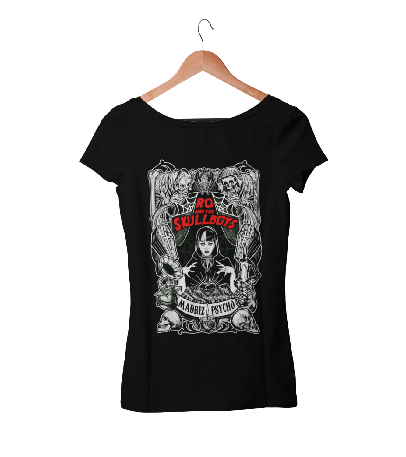 RO &amp; THE SKULLBOYS &quot;Madriz Psycho&quot; T-SHIRT WOMEN
