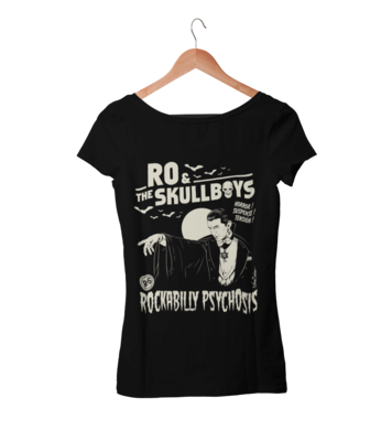 RO &amp; THE SKULLBOYS &quot;Rockabilly Psychosis&quot; T-SHIRT WOMEN