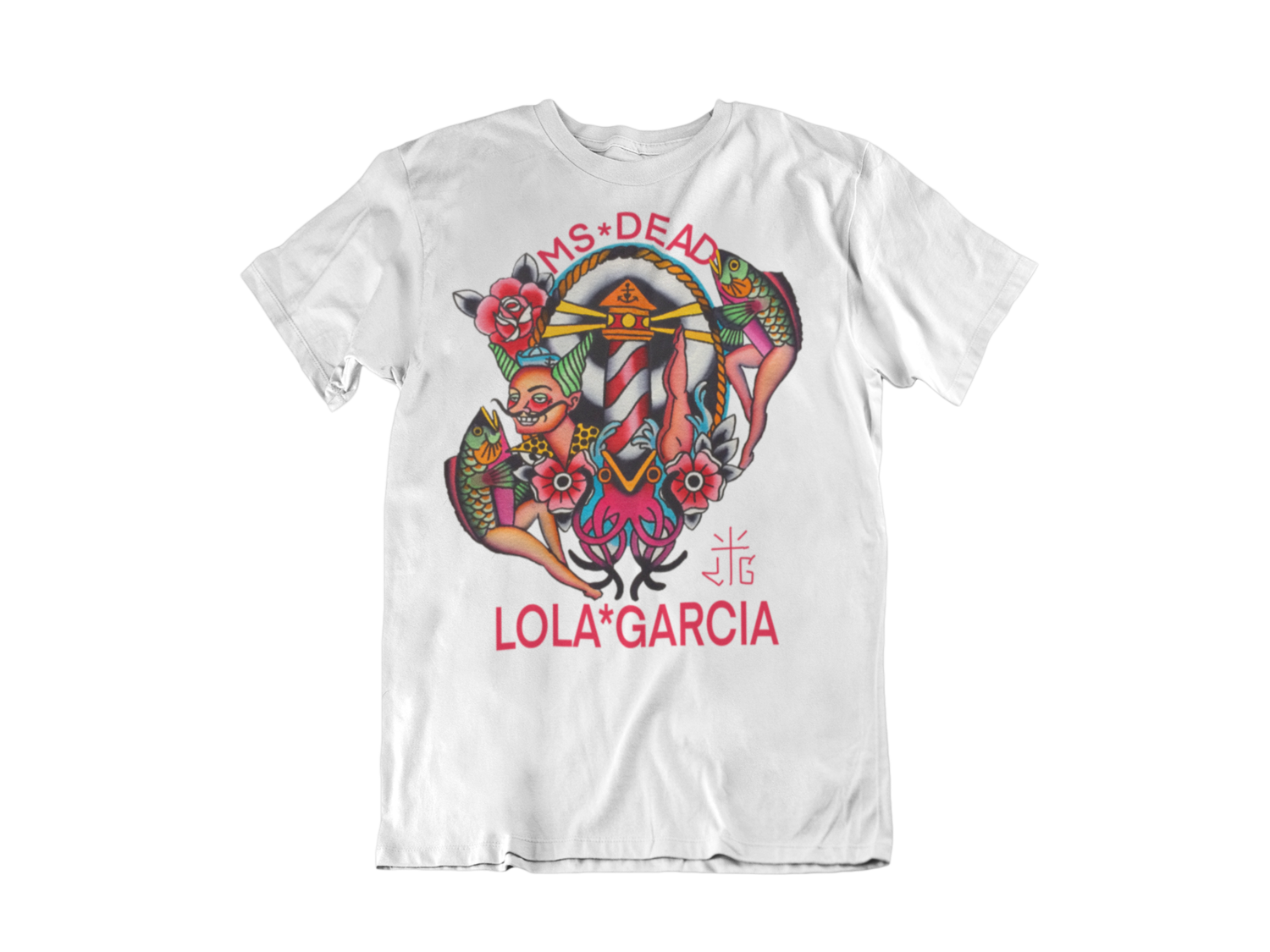 LOLA GARCIA TATTOO T-shirt for MEN, Colour: WHITE, Size: Large
