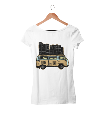 ROAD DOGS &quot;Van color logo&quot; tshirt for WOMEN