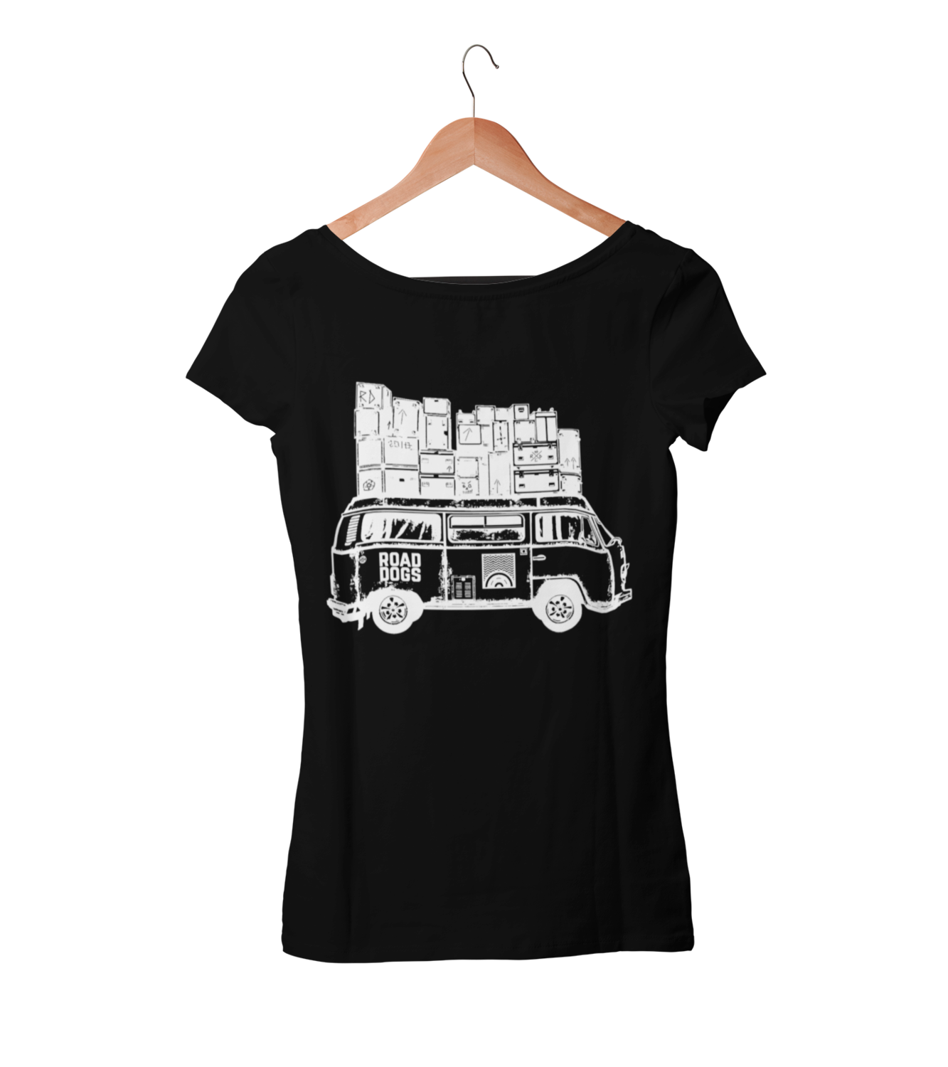ROAD DOGS &quot;Van B/N logo&quot; tshirt for WOMEN