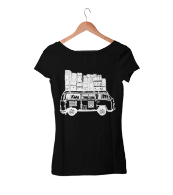 ROAD DOGS &quot;Van B/N logo&quot; tshirt for WOMEN