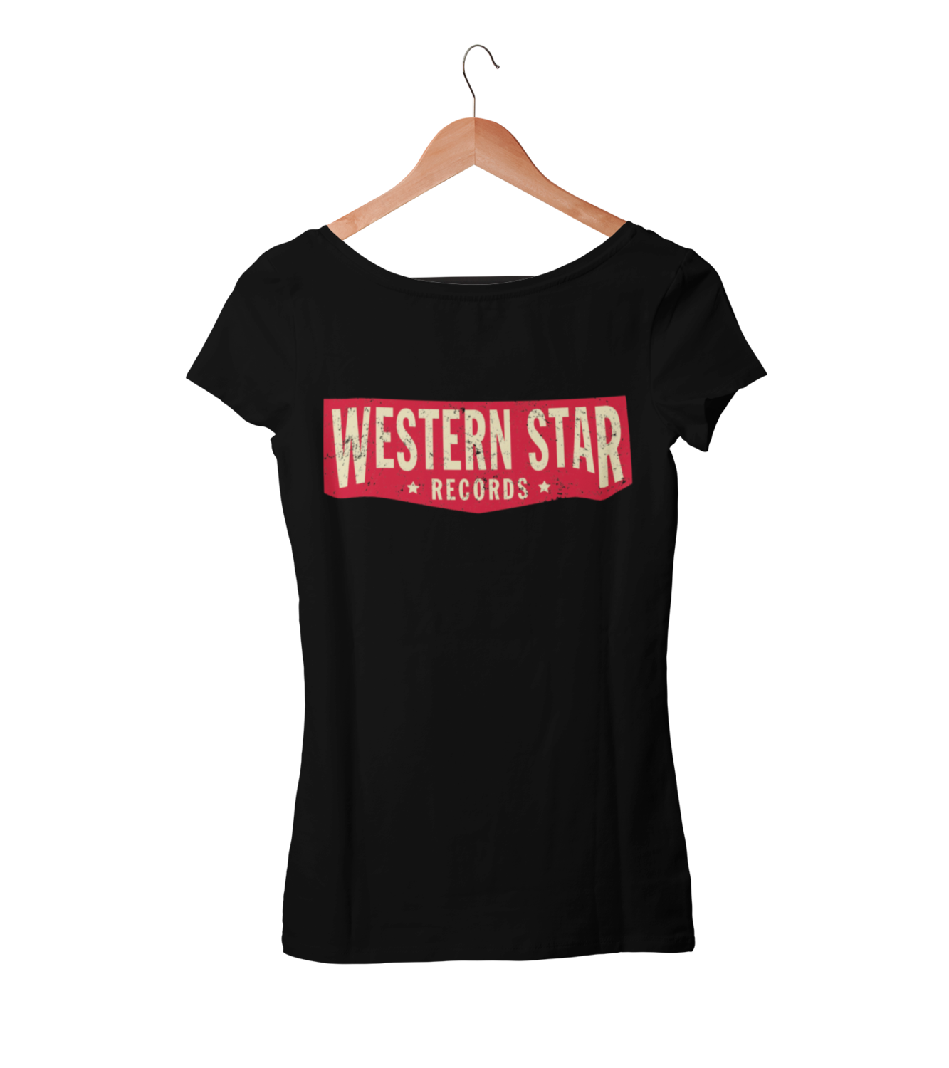 Western Star Recording Company &quot;Logo&quot; 
 T-SHIRT WOMAN, Colour: BLACK, Size: Large