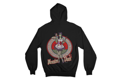 MONSTER DINER HOODIE ZIP for MEN by NANO BARBERO