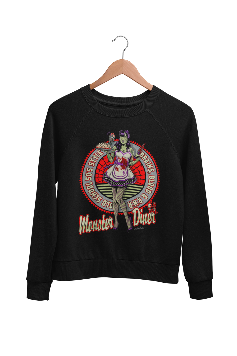 MONSTER DINER SWEATSHIRT UNISEX BY NANO BARBERO
