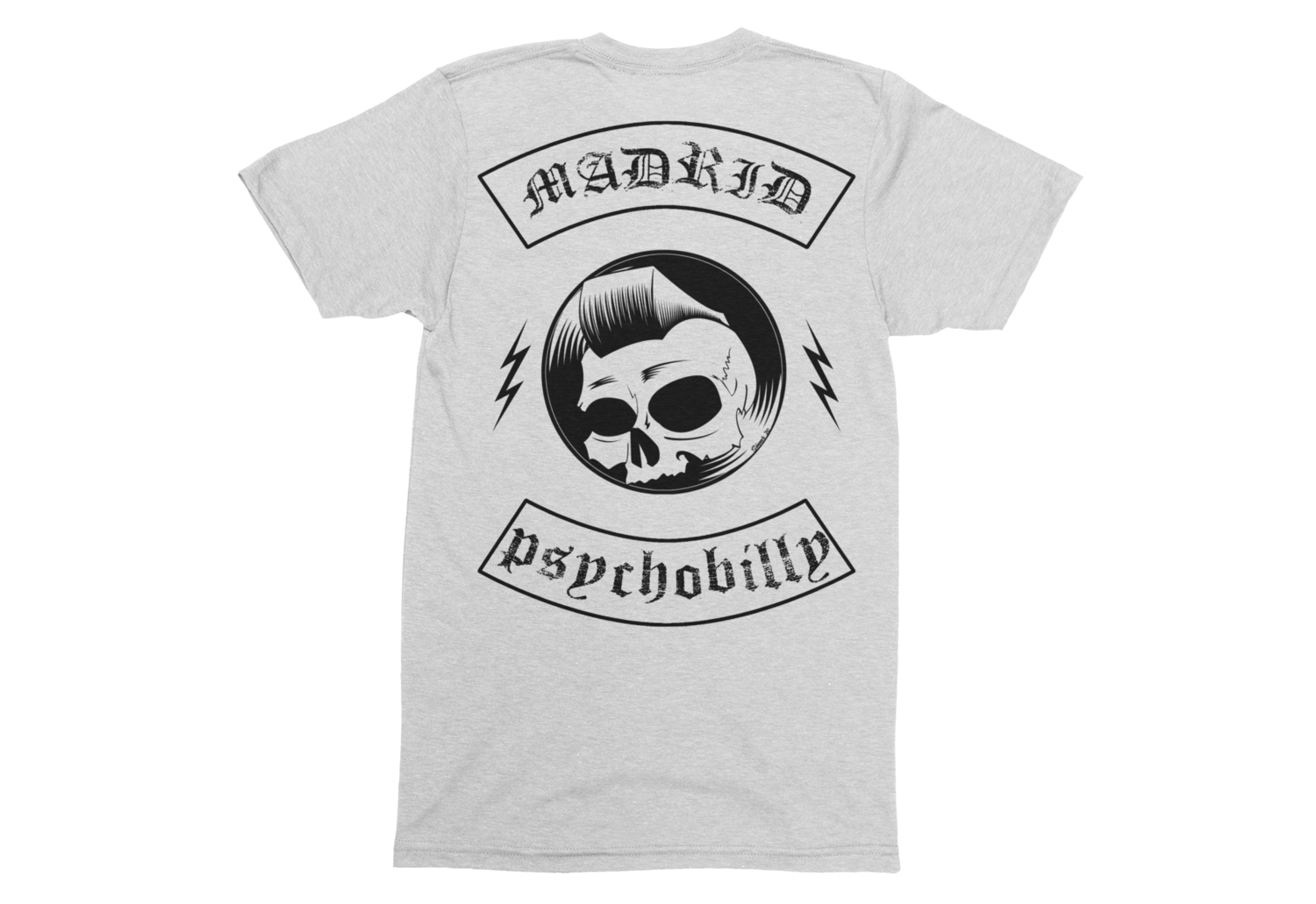 PSYCHO REBEL &amp; SINNER A GO-GO DJ &quot;Madrid Psychobilly&quot; T-SHIRT MAN, Size: Small