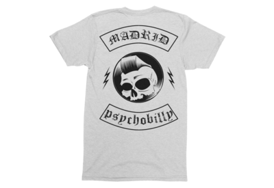 PSYCHO REBEL &amp; SINNER A GO-GO DJ &quot;Madrid Psychobilly&quot; T-SHIRT MAN