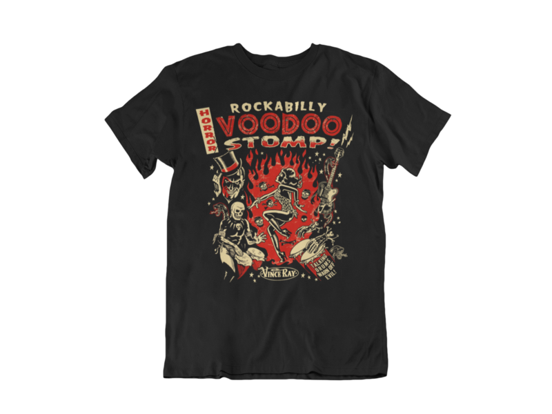 ROCKABILLY VOODOO STOMP T-SHIRT MAN BY VINCE RAY