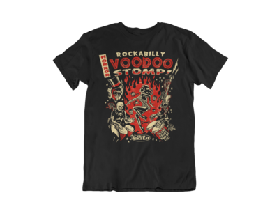 ROCKABILLY VOODOO STOMP T-SHIRT MAN BY VINCE RAY
