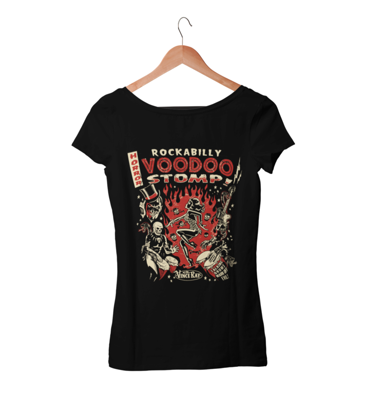 ROCKABILLY VOODOO STOMP T-SHIRT WOMAN BY VINCE RAY