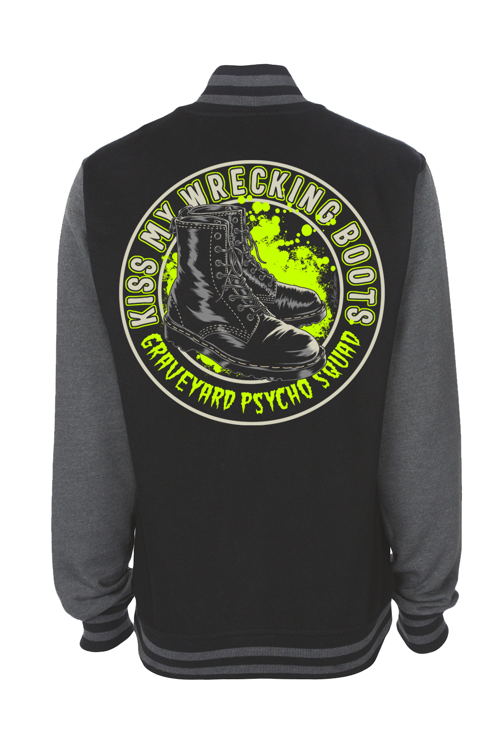 YOU CAN EAT IT VARSITY JACKET UNISEX BY NANO BARBERO, Size: Small